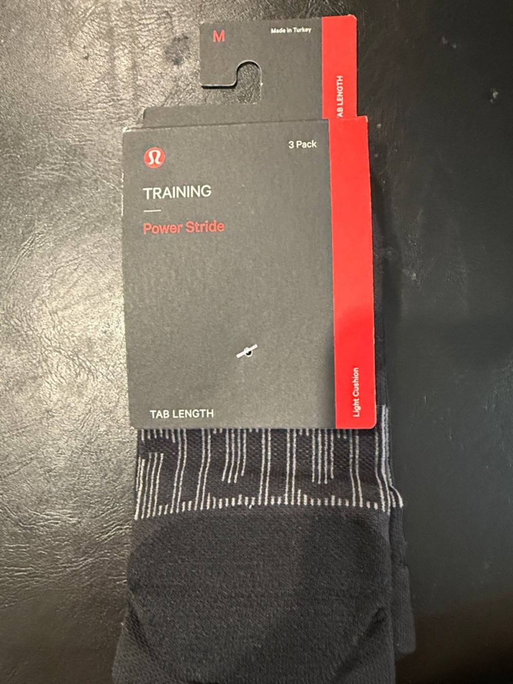 lululemon athletica Men's Tab-Length Training Socks - Black & Gray